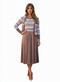 Sleeveless pleated dress with macthed jacket - DR1103