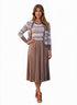 Sleeveless pleated dress with macthed jacket - DR1103