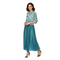 Lace Print Long Sleeve Pleated Dress - DR1220