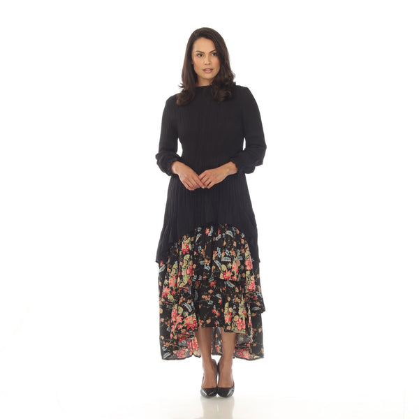 Long Sleeve Multi Layer Dress - DR1398