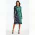 3/4 Sleeve Two Tone Dress - DR1418