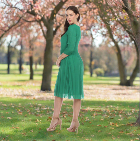 3/4 Sleeve Classic Dress - DR1432