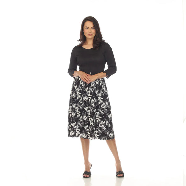 3/4 Sleeve Print Skirt Dress - DR1483