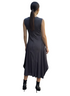 Sleeveless Layered Midi Dress - DR1515 Grey