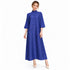 Pleated Mock Neck Maxi Dress