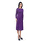 High Neck 3/4 Sleeve Crinkle Dress - DR469