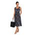 Flash Sale: Abstract Print Pleated Midi Dress - DR656