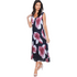 Large Flower Print Crinkle Dress - DR718