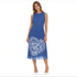 Sleeveless Rose Flower Midi Dress - DR925
