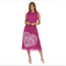 Sleeveless Rose Flower Midi Dress - DR925