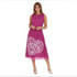 Sleeveless Rose Flower Midi Dress - DR925