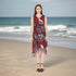Chic Leopard Print Crinkle Sleeveless Dress - DR946 Red
