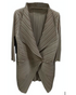 One Button Origami Crinkle Jacket - JK1107