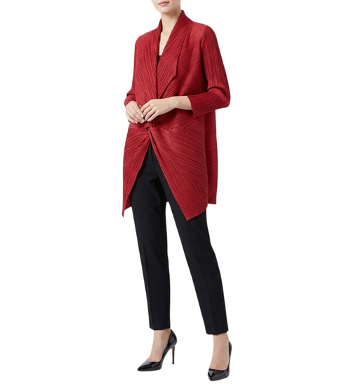 One Button Origami Crinkle Jacket - JK1107