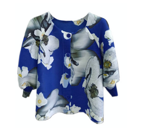 Floral Button Jacket - JK1108