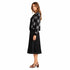 Chic Argyle Pleated Cropped Jacket – Modern Black & Grey Lightweight Cardigan