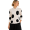 Ivory & Black Polka Dot Pleated Jacket