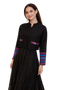 Elegant Cropped Jacket with Color Accent Sleeves | Modern Evening Jacket for Women
