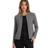 Classic Black & White Houndstooth Cropped Jacket – Elegant Tailored Blazer