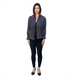 Elegant Royal Blue Knit Jacket for Women, Lightweight Dress Jacket with Ruffle Hem