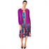 Elegant Magenta Cropped Jacket | Lightweight Women's Event Cardigan