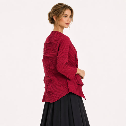Sculptural Pleated Jacket
