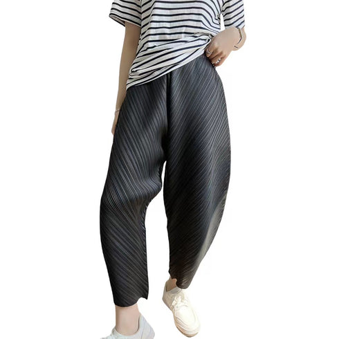 Pleated Relaxed Fit Pants - PN1420