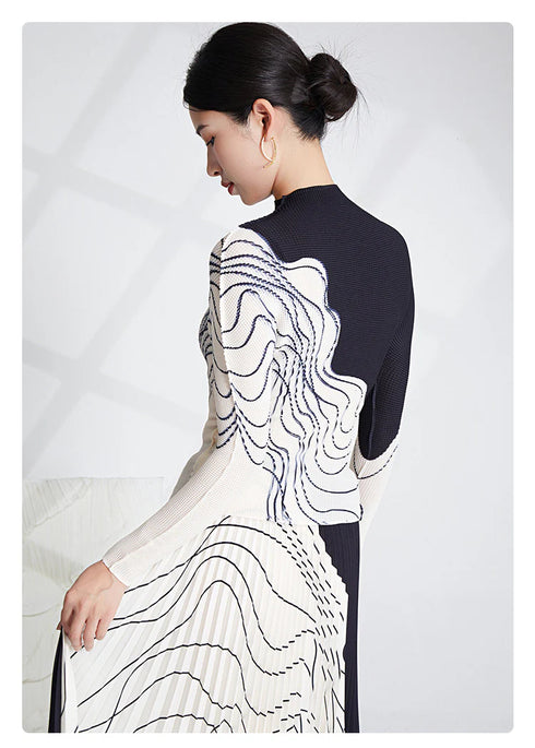 Texture Top And Matching Skirt - S1392