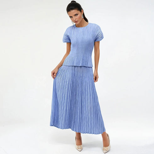 Pleated Luxe Top - T1508