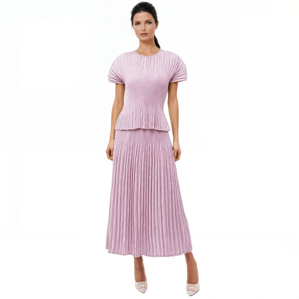 Cap Sleeve Top and Skirt Set - S1508