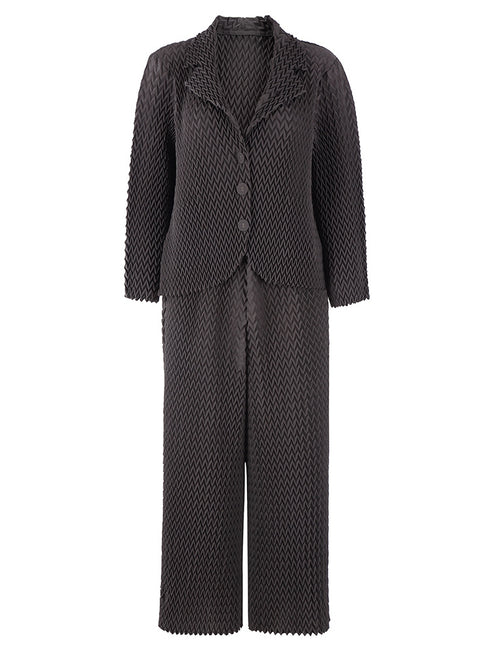 Textured 2-Piece Jacket & Pant Set - S1510