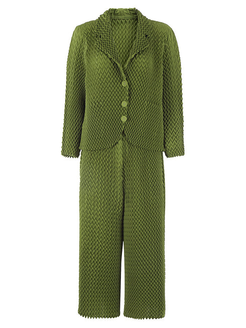 Textured 2-Piece Jacket & Pant Set - S1510