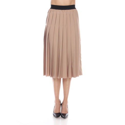 Pleated Midi Skirt - DR1025 Beige