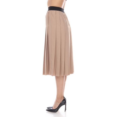 Pleated Midi Skirt - DR1025 Beige