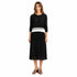 Black Pleated Top with Contrast Hem – Chic Lightweight Blouse for Work & City Style