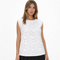 Elegant Textured Sleeveless Top – Soft Neutral Minimalist Top