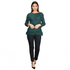 Elegant Pleated Textured Top, Geometric Chic Blouse