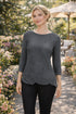 Elegant Pleated Textured Top, Geometric Chic Blouse