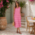 Sleeveless V-Ncekline Tired Dress