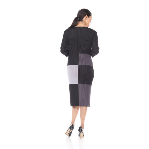 3/4 Sleeve ColorBlock Dress - DR1092