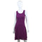 Pleated Bodice Crinkle Dress - Purple
