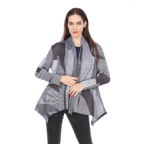 Crinkle Print Jacket