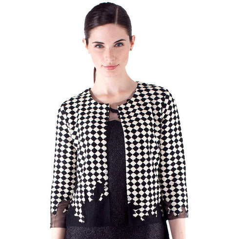 Illusion Tulle Crinkle Jacket - JK418