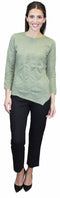 Crew Neck Knit Top - NT502 green