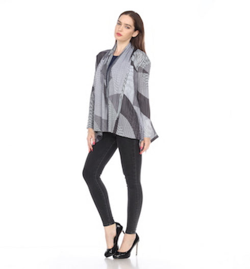 Crinkle Print Jacket