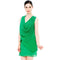 Draped Pleated Chiffon Mini Crinkle Dress - T273