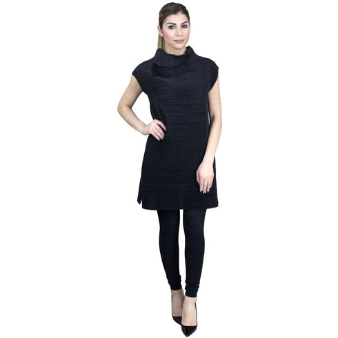 Accordion Tunic - Black